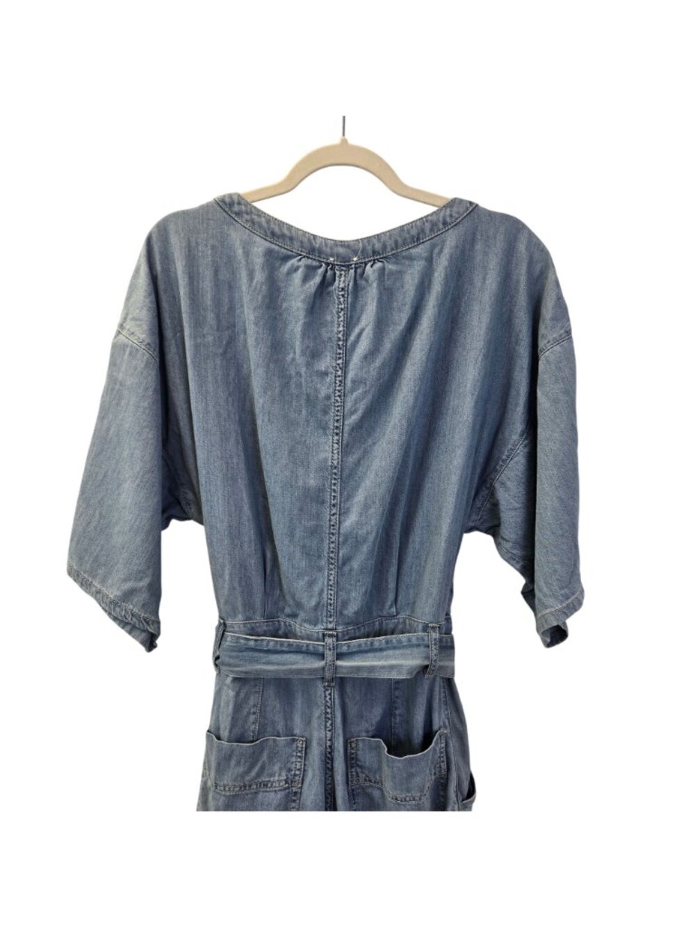 NWOT Free People Marley Chambray Denim Jumpsuit Size XS - Picture 5 of 9